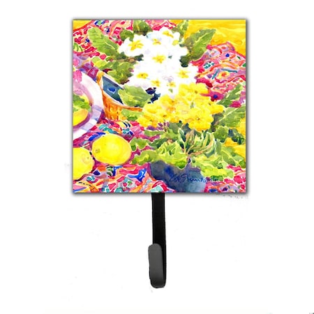 Carolines Treasures Primroses Flower Leash Holder Or Key Hook 6062SH4